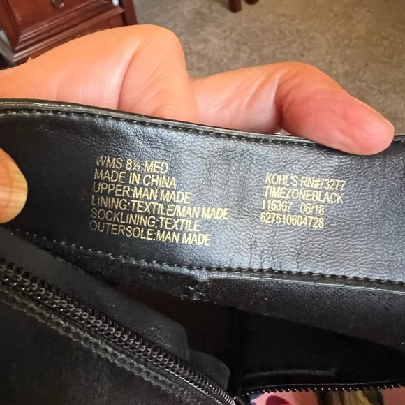 Apt 9 . Black and Gold Ankle Boots - Picture 9 of 10